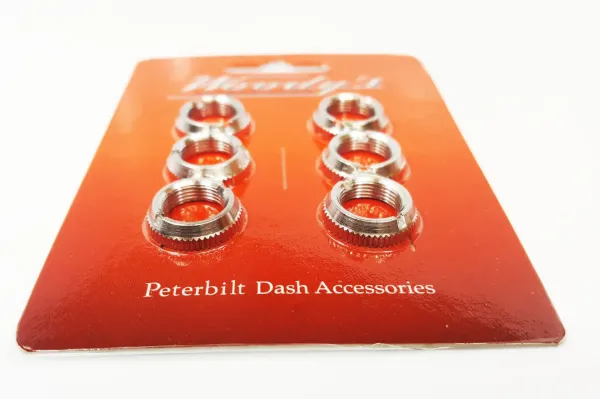 Chrome Electric Toggle Switch Face Nuts – 6 Pack