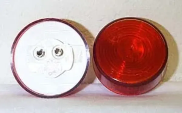 2" Round Red Incandescent Marker & Clearance Light