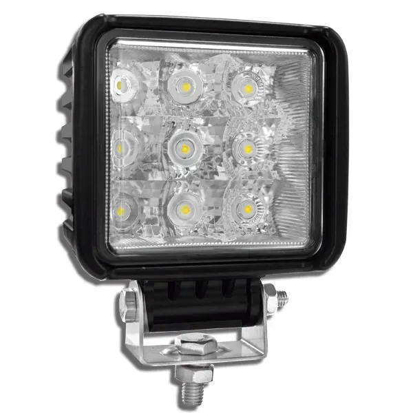 27W 9-Diode Long-Range LED Spot Work Light – 2,025 Lumens, Aluminum Housing