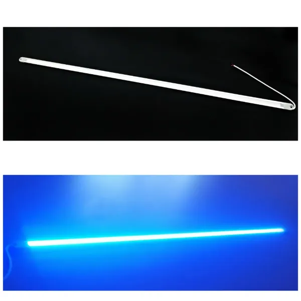 40 Inch Low Profile Blue LED Light Bar Aluminum Housing With Wings
