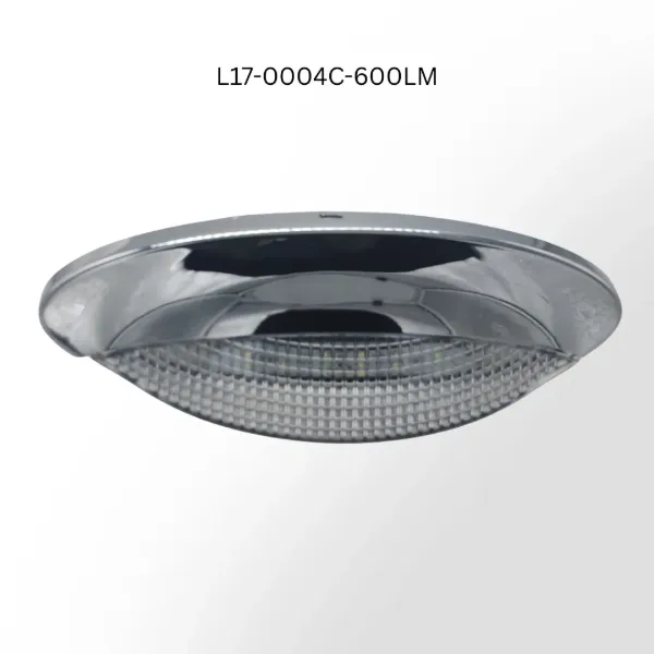 Euro-Style Surface-Mount LED RV Porch Light – 18 SMD, 600 Lumens, Chrome Bezel