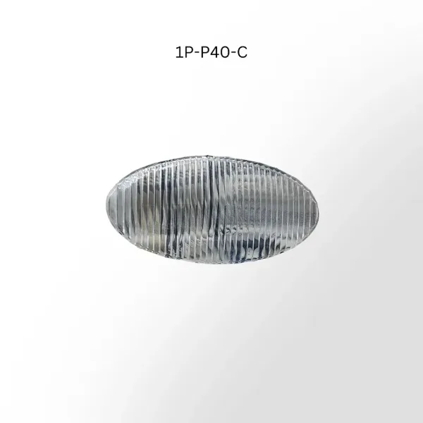 Oval Clear Replacement Lens for RV Porch Light