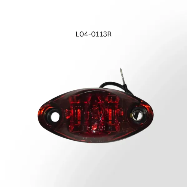 Dragon Eyes™ Red LED Marker & Clearance Light – Smoked Lens, 1-Wire