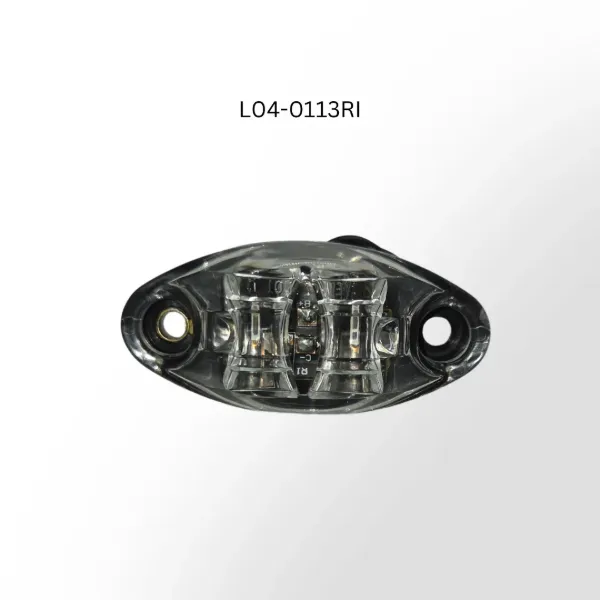 Dragon Eyes™ Pro Red LED Marker Light – Clear Lens, 7.5mm, 1-Wire