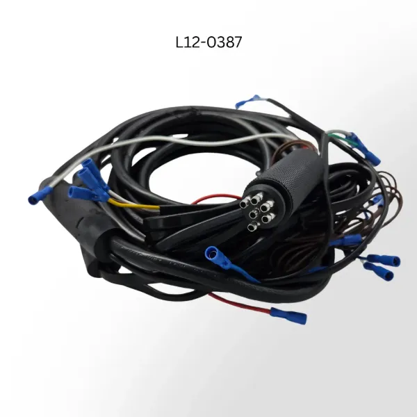 20-Foot Two-Axle Trailer Wiring Harness – 6-Way M970 Plug