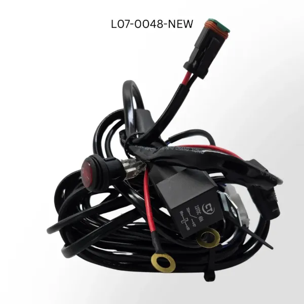 3-Meter Heavy-Duty LED Light Wiring Harness – On/Off Switch, DT Connector, 280 Watt Capacity