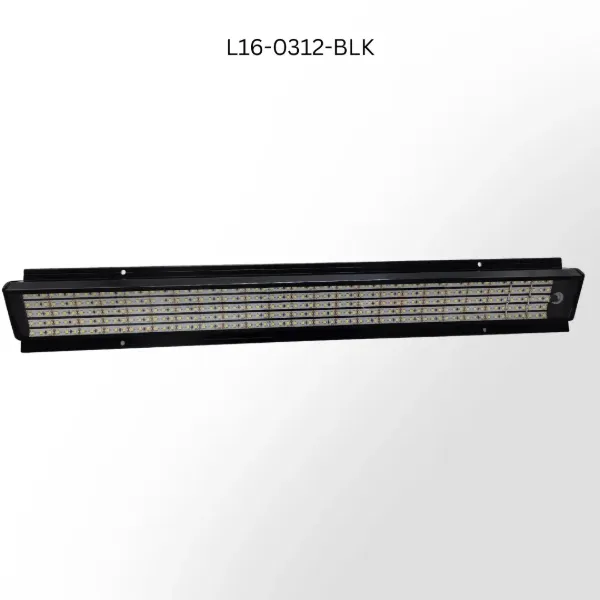 2-Foot Angled High-Output LED Utility Light Bar – 8,100 Lumens, Anodized Black Frame