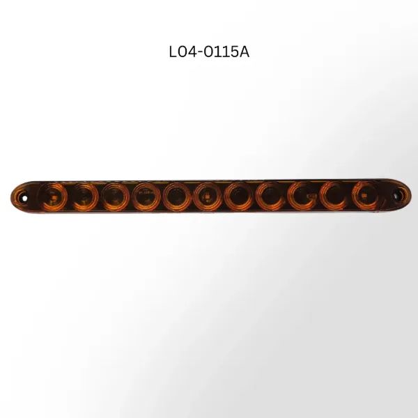 15" Amber LED ID Bar – 3 Diode, Amber Lens, Surface Mount