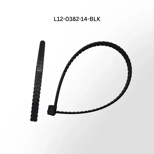 Speedi-Twist 14" Black Tool-Free Breakaway Nylon Zip Ties – 120 lb Tensile Strength, 100 Pack