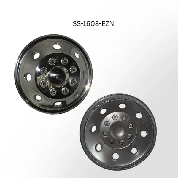 16" x 6" Universal Wheel Cover Set – 8 Lug, 6.5" Bolt Pattern, 360° Retention, 1970–Current