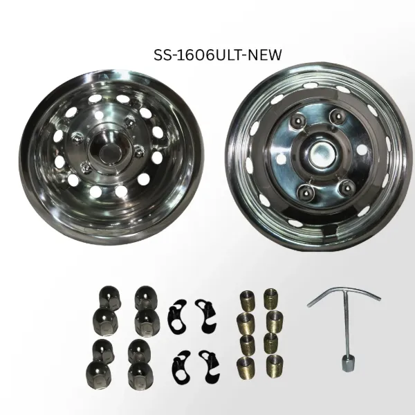 16" × 6" Ford Transit Wheel Simulator Set – 6-Lug, 180mm Bolt Circle, 12 Round Hand Holes