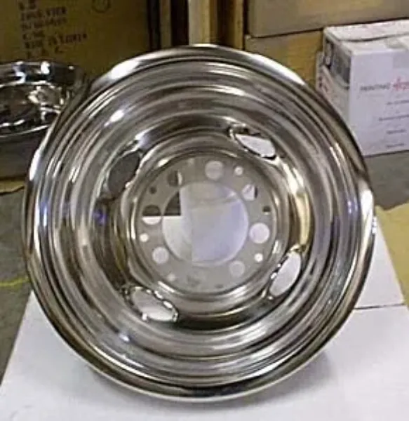 16" Rear Stainless Steel Wheel Simulator – 8 Lug, 8 on 6.5", Fits 1604 UE2 Applications