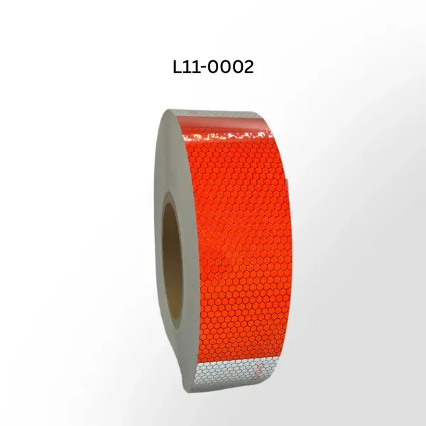 DOT-C2 Red/White Reflective Safety Tape – 150 ft Roll