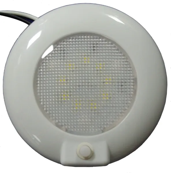 3" Surface-Mount LED Downlight – 3500K Warm White, White Housing with White Switch