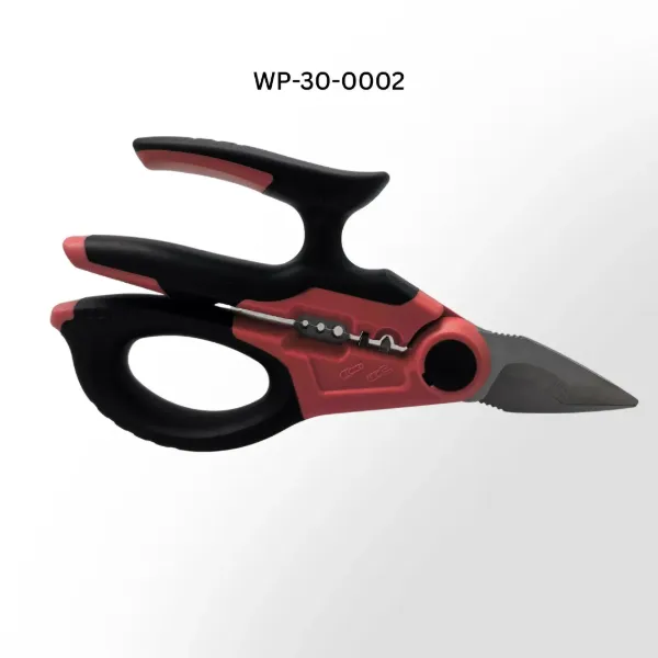 6" Ergo-Grip Electrician Scissors – Wire Stripper & Crimper