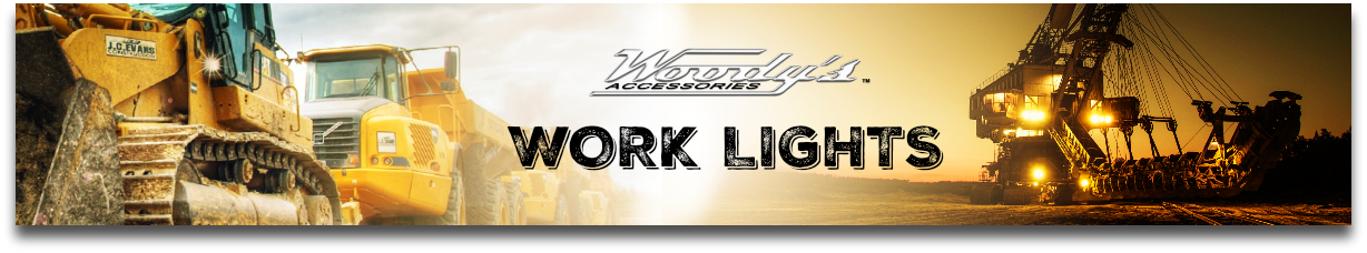 WORK LIGHTS BANNER, WOODYS
