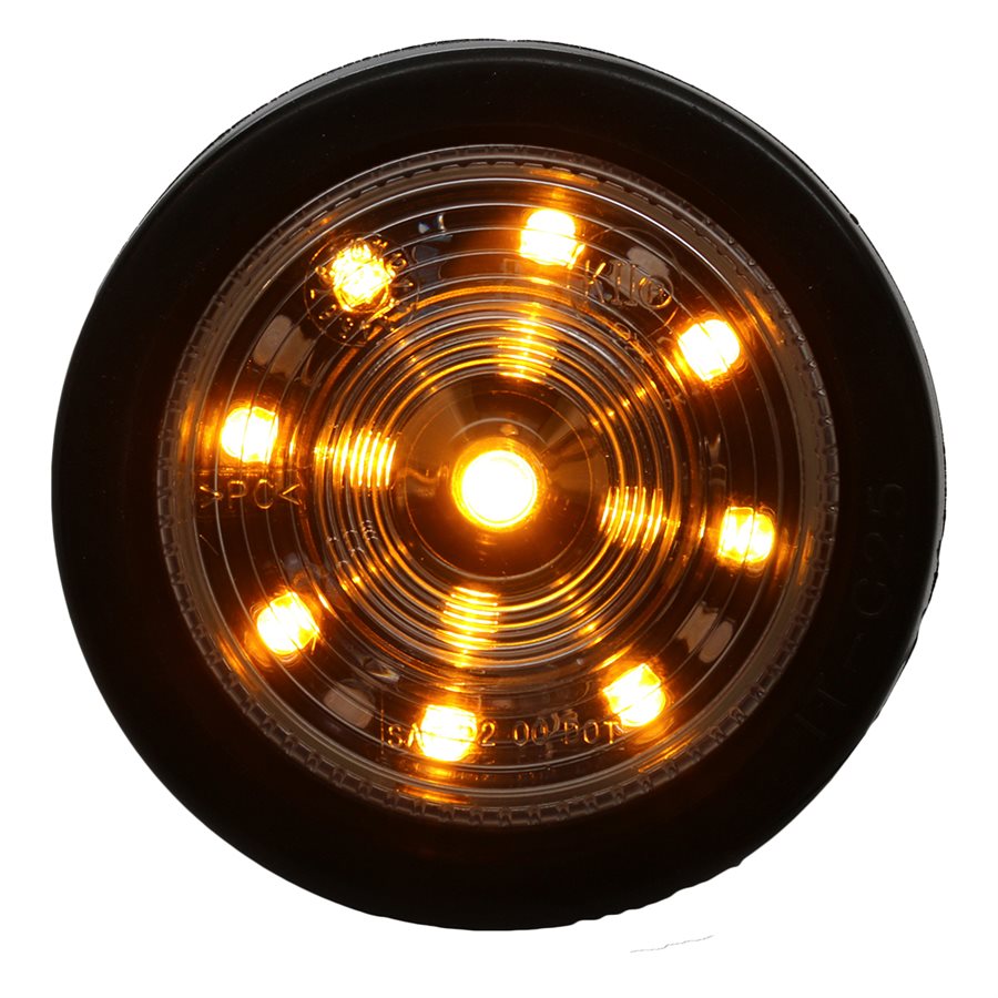 2.5" ROUND LED MARKER LIGHT, 13 DIODE, AMBER