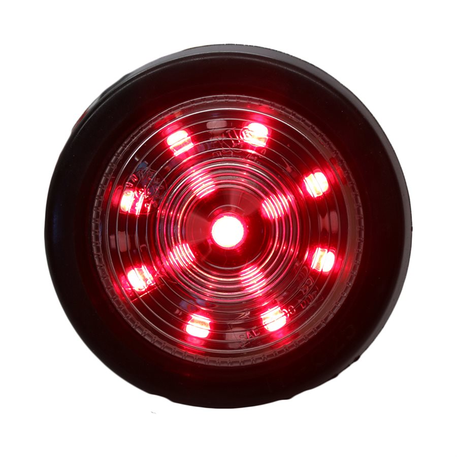 2.5" ROUND LED MARKER LIGHT, 13 DIODE,RED