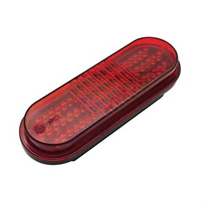 6" OVAL, LED RED TAIL LAMP 60 DIODE (GROM. MNT)