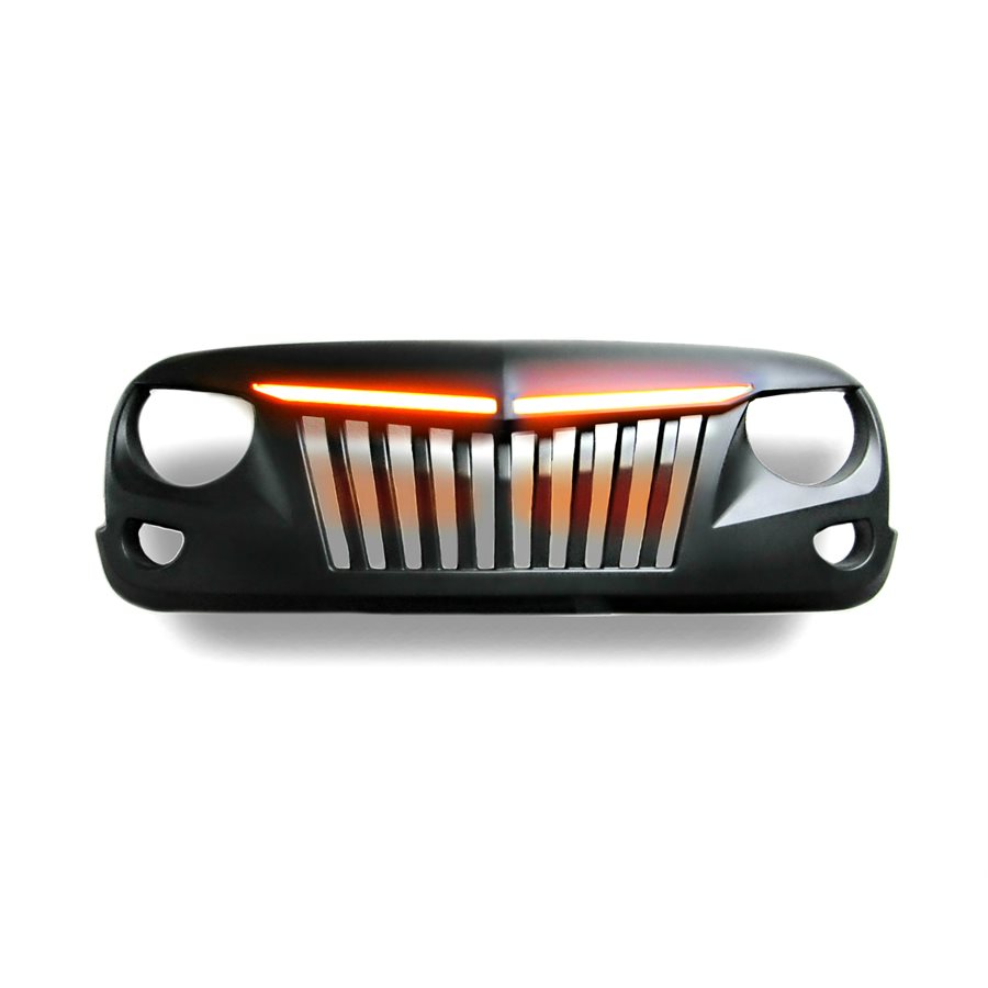 LEDNEON JEEP WRANGLER GRILL AMBER, PREORDER YOURS