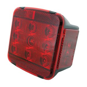 LED TRAILER LIGHT, COMBINATION, SQUARE, W / O LICENSE