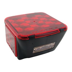 LIGHT, TRAILER, COMBINATION, SQUARE, SUBMERSIBLE, UNDER 80, 9 DIODE, WITH LICENSE