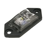 "BOW TIE" MARKER / CLEARANCE CLEAR LENS, 2 RED LEDs, 2 WIRE