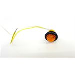 3 / 4" LED MARKER / CLEARANCE, SEALED, AMBER LENS, W / GROMMET