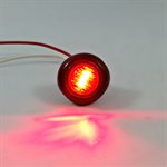 3 / 4" LED MARKER / CLEARANCE, SEALED, RED LENS, W / GROMMET