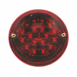 3.5" ROUND STOP / TAIL / INDICATOR TRAILER LIGHT, 18 LED, UNIV. STUD MOUNT