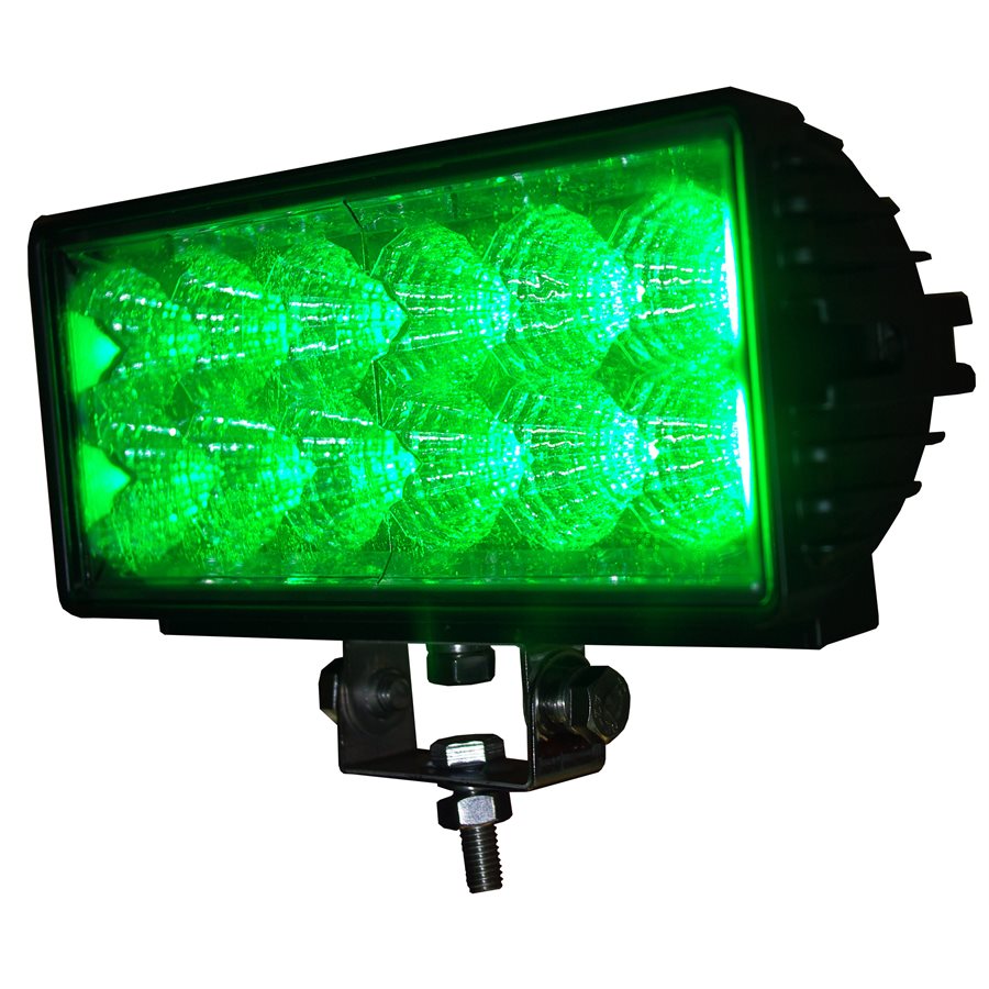 7.9" OFFROAD, LIGHT BAR, GREEN LED, DOUBLE ROW, 2700LMSPOT