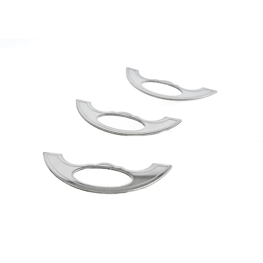 PETERBILT GAUGE EMBLEM,W / OVAL CUT OUT FOR WARNING LIGHT3 pk