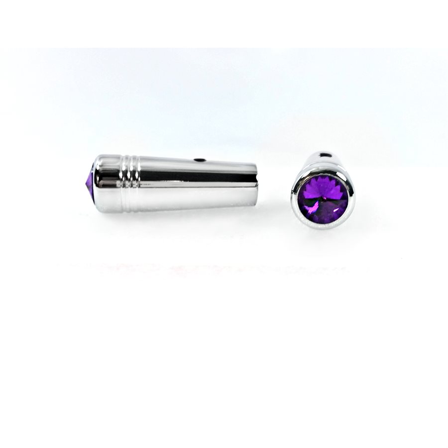 TOGGLE SWITCH EXTENDER, KW SHORT 1.90", W / PURPLE JEWEL TOP