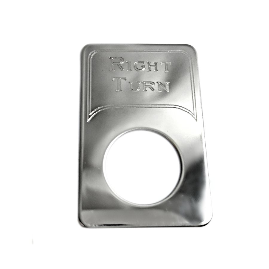 KENWORTH SWITCH PLATE, INDICATOR LIGHT, RIGHT TURN