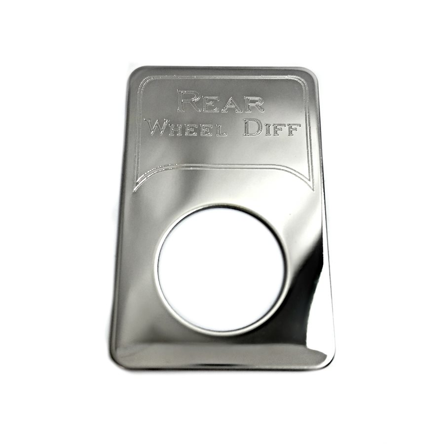 KENWORTH SWITCH PLATE, INDICATOR LIGHT, REAR WHEEL DIFF